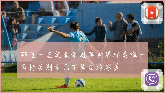 邵佳一坚定表示进军世界杯是唯一目标否则自己不算合格球员